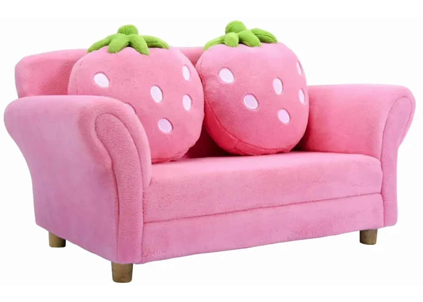 Kids Strawberry Armrest Chair Sofa