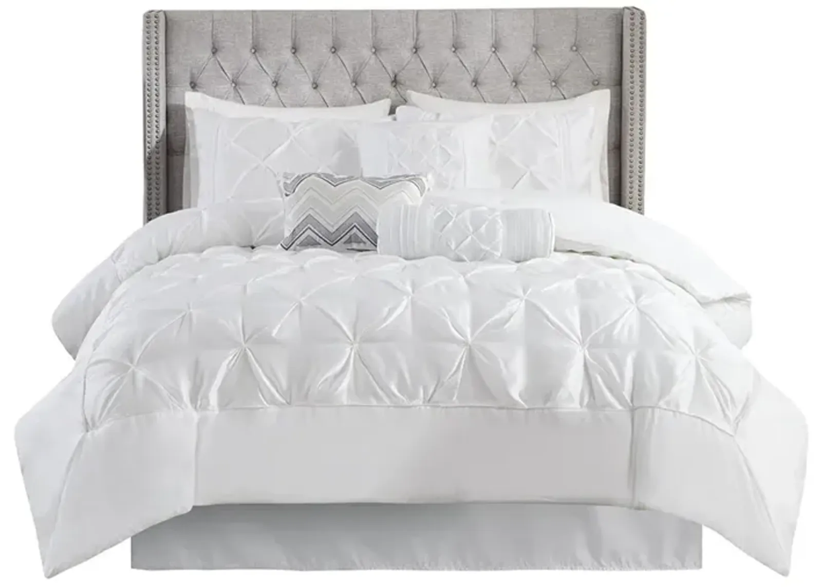 Gracie Mills Shelby 7-Piece Padded Comforter Set