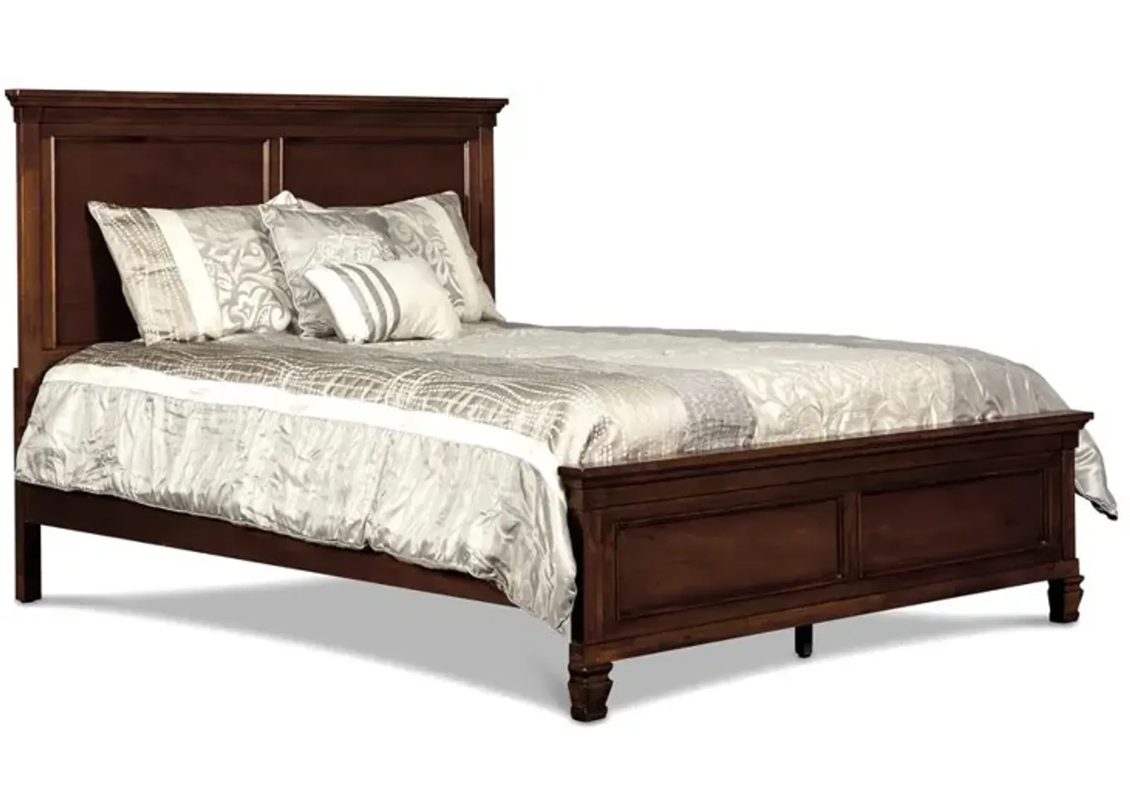 New Classic Furniture Furniture Tamarack Contemporary Solid Wood 4/6 Full Bed in Cherry