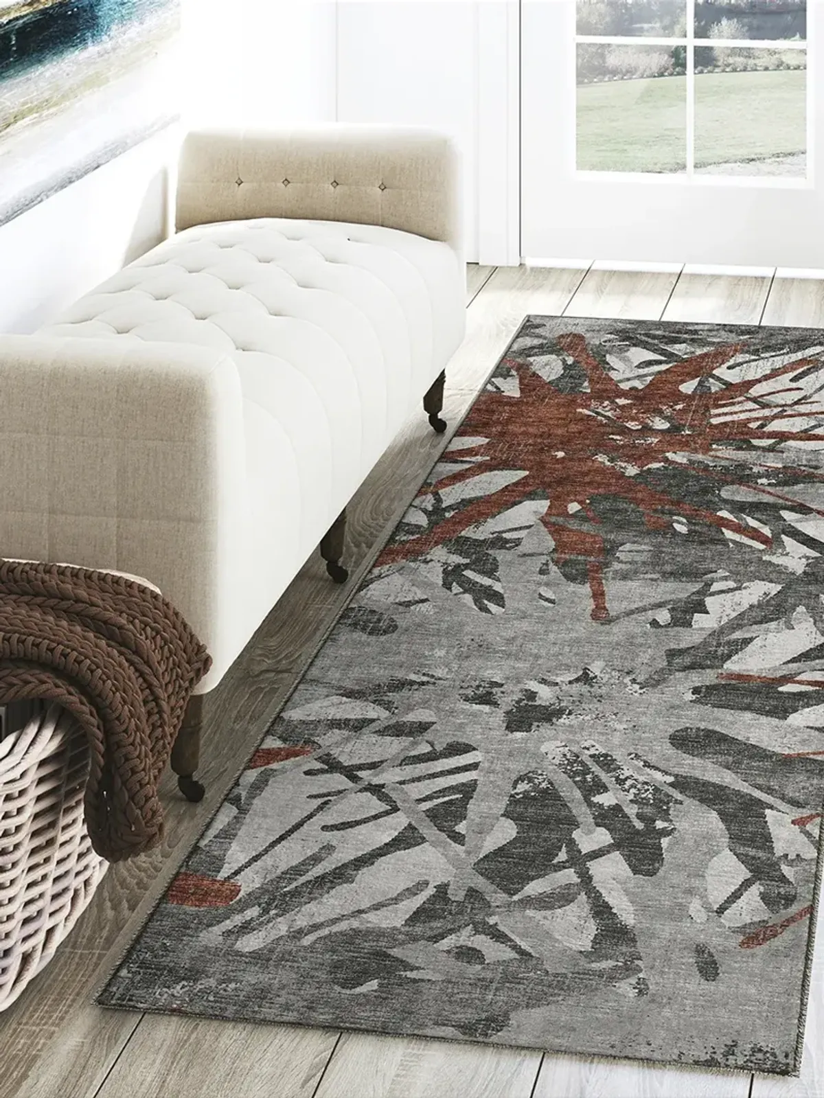 Brisbane BR6 Scarlet 2'3" x 7'6" Rug