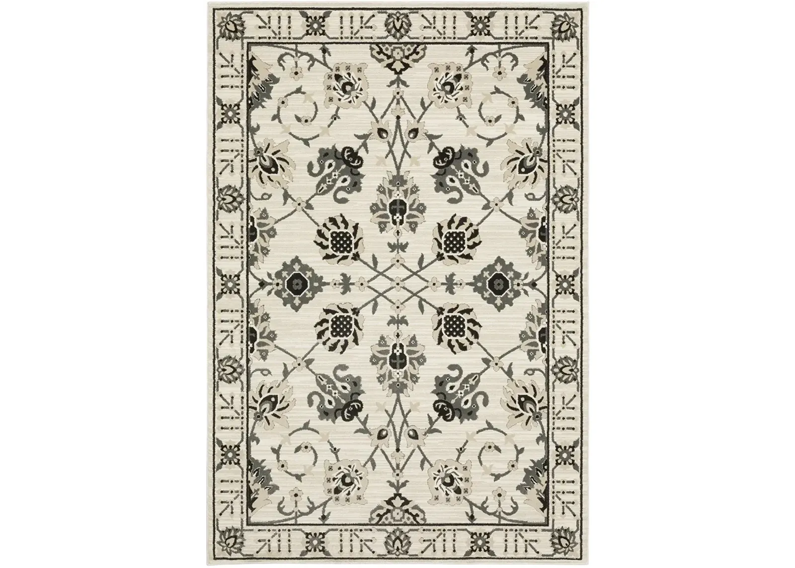 Raylan 6'7" x 9'6" Ivory Rug