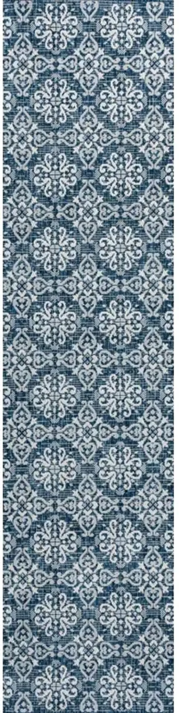 Amora Traditional Mediterranean Tile Design Indoor/Outdoor Area Rug