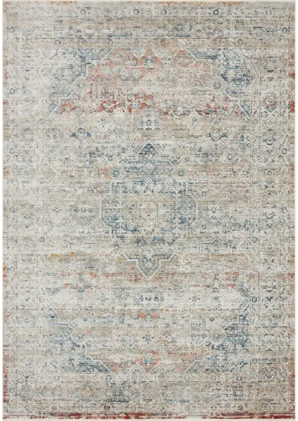 Elise ELI03 Neutral/Multi 3'4" x 6'5" Rug