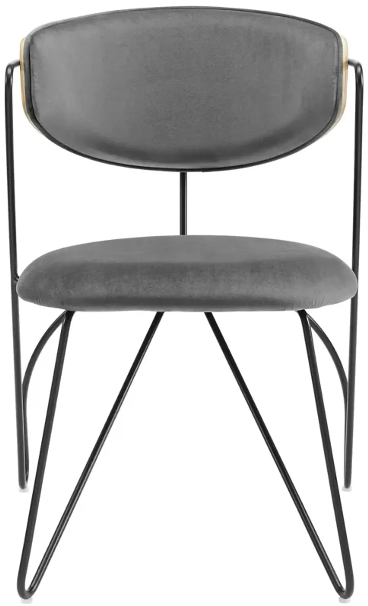 Prevail Black Frame Dining and Accent Performance Velvet Chair