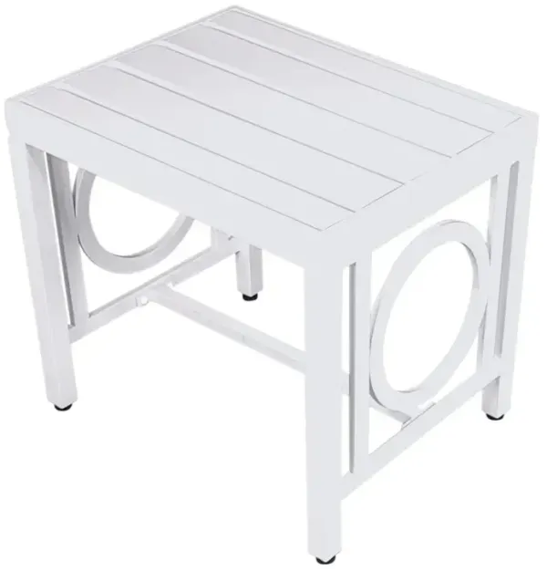 Carolina Living Grammercy Outdoor Side Table - White