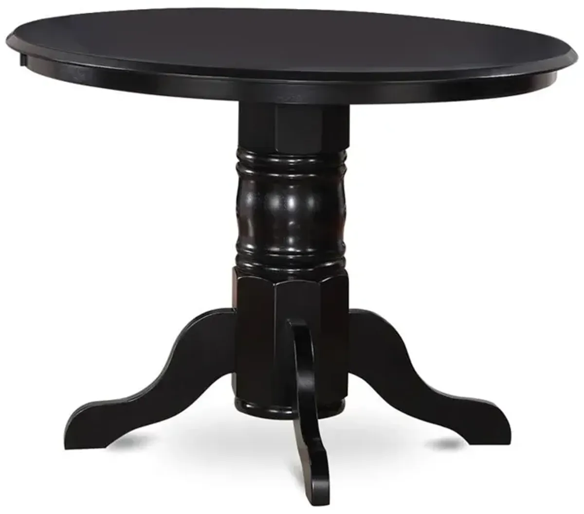 Shelton  Round    Kitchen  Table  42"  Diameter  In  Black  Finish