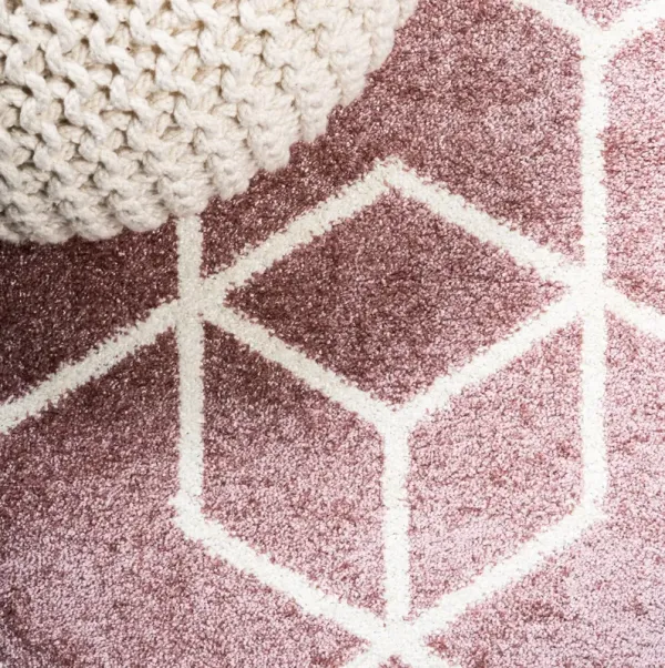 Tumbling Blocks Modern Geometric Area Rug