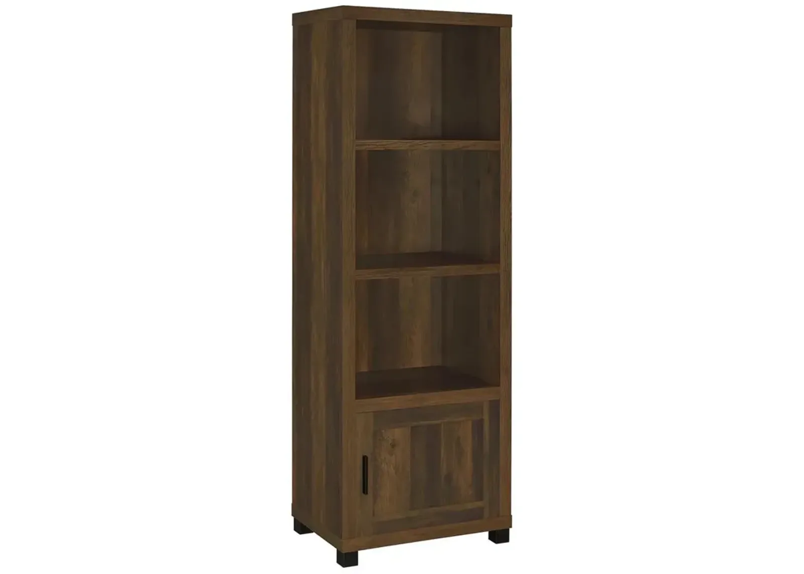 Sachin 3-shelf Media Tower With Storage Cabinet Dark Pine