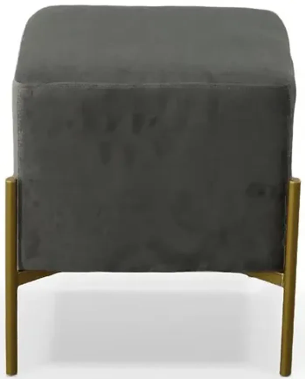 Carolina Living Larenta Upholstered Stool/Footrest - Gray