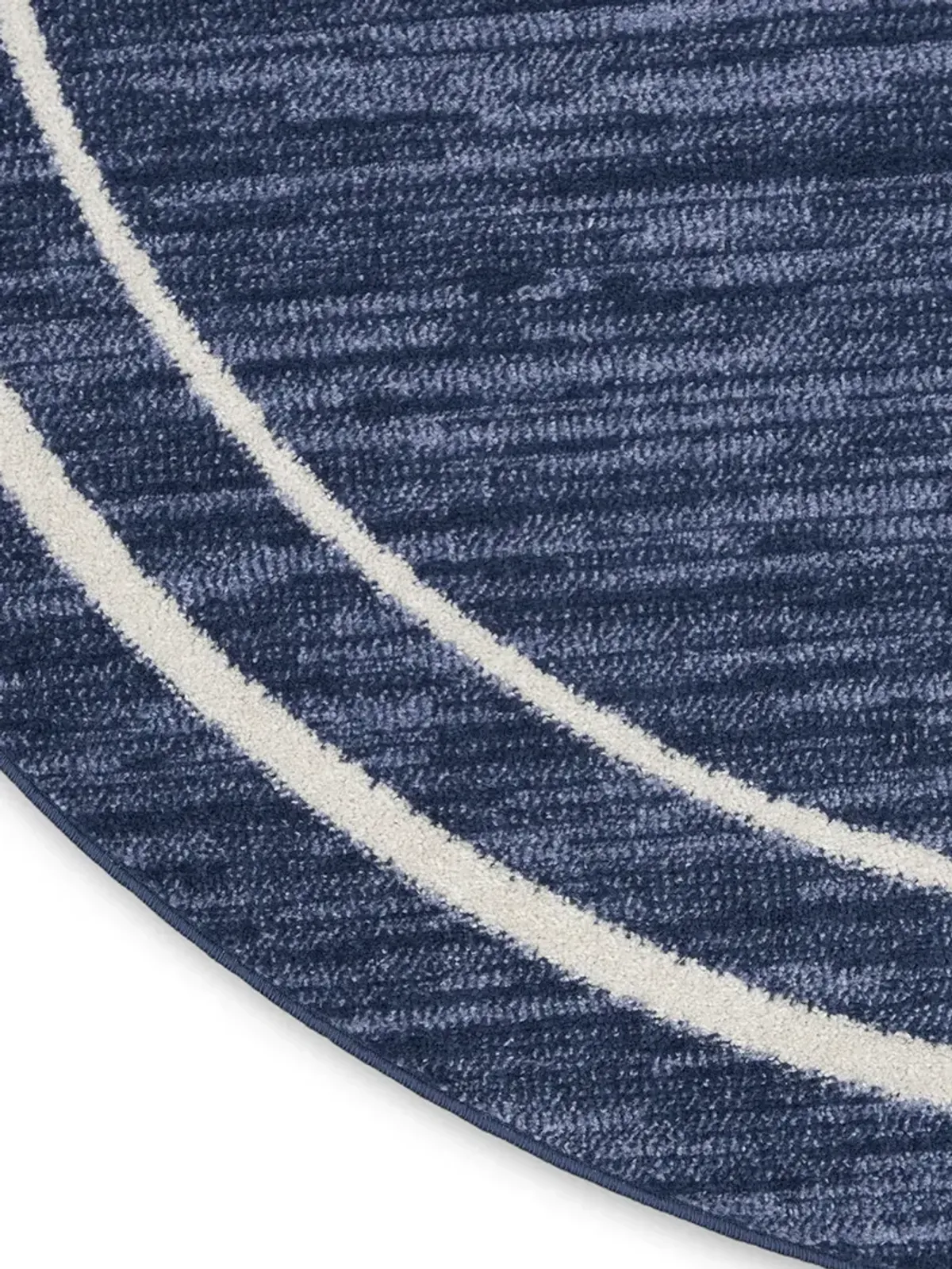 Nourison Essentials NRE02 Navy/Ivory 8' x Round Rug