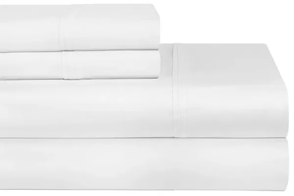Pointehaven 400 Thread Count Deep Pocket Long Staple Cotton 4 pc Sheet Set