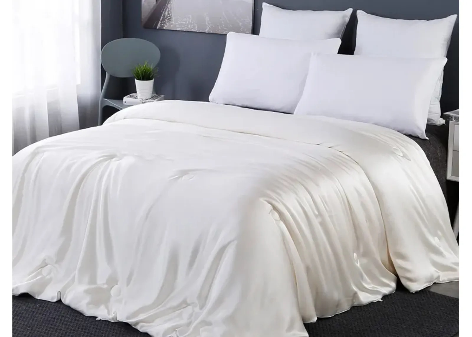 LilySilk All Season Silk Comforter Silk Cover