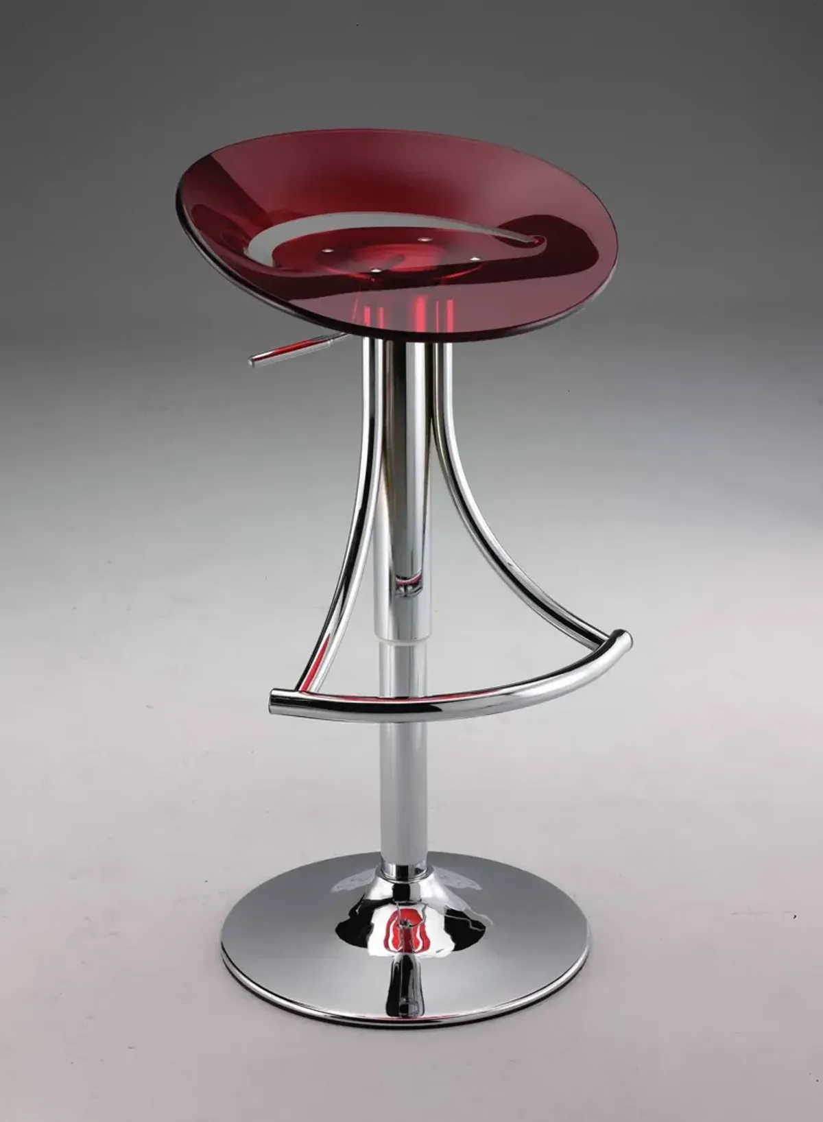 ARCRYLIC BAR STOOL, RED