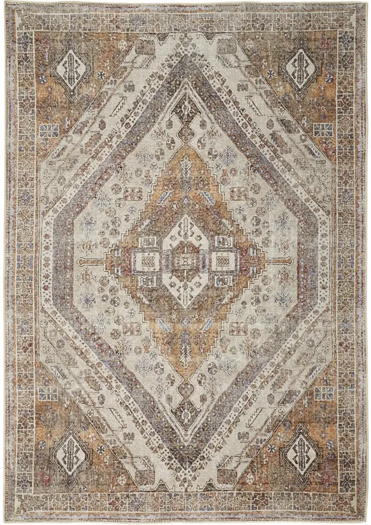 Percy 39ANF Ivory/Orange/Brown 4' x 6' Rug