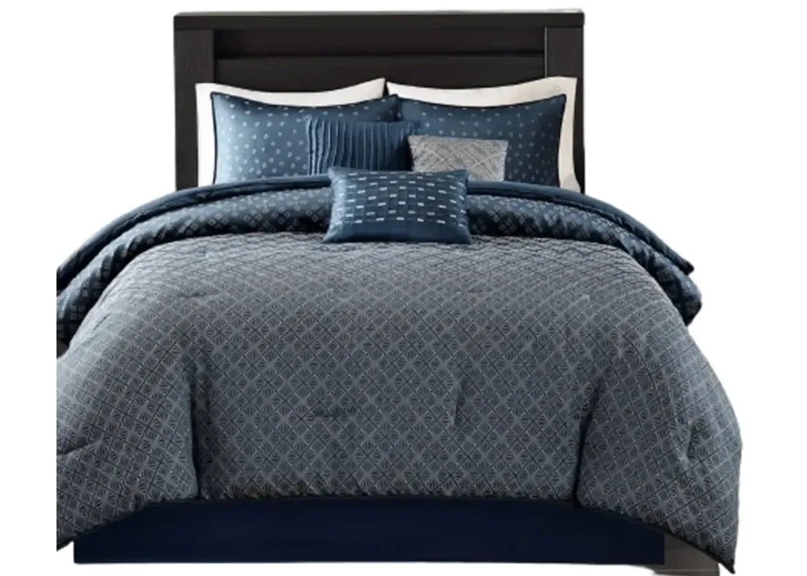 Gracie Mills Pasquale Ombre Jacquard Duvet Cover Set - California King