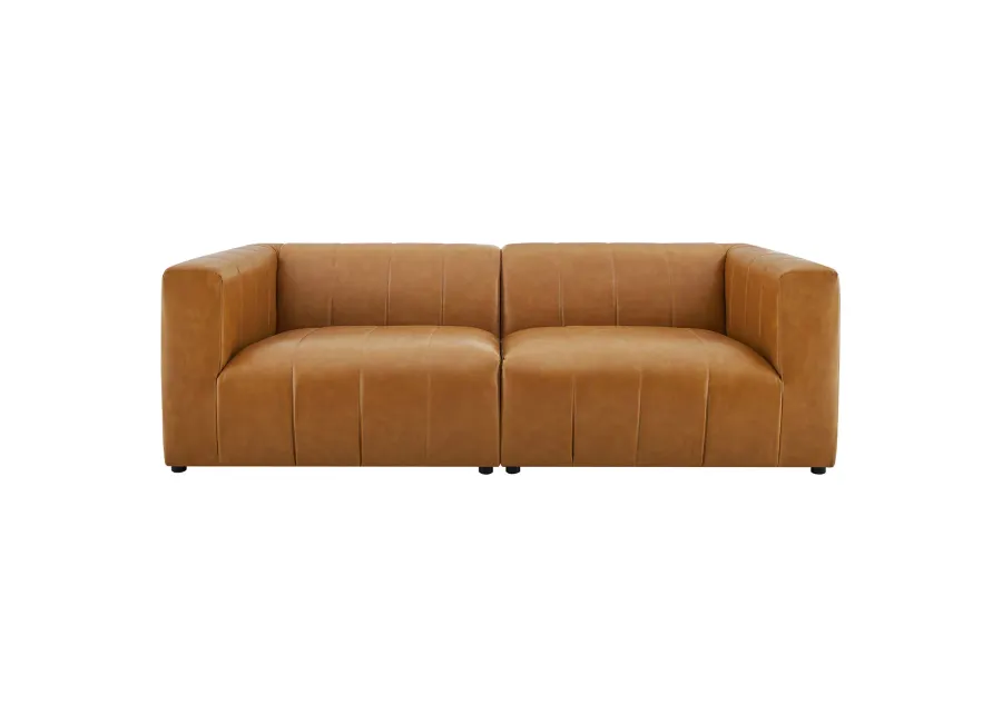 Bartlett Vegan Leather 2-Piece Loveseat Tan EEI-4513-TAN