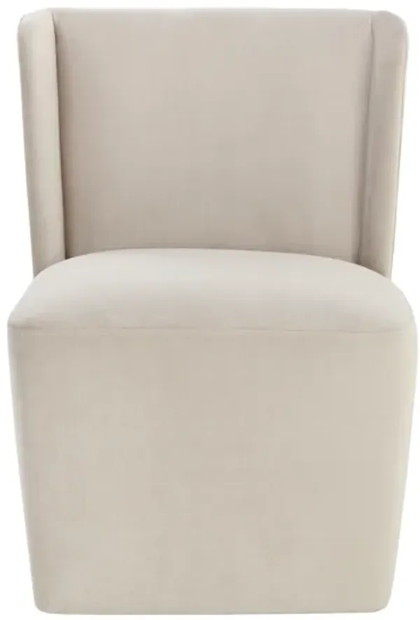 Amita Wheeled Dining Chair