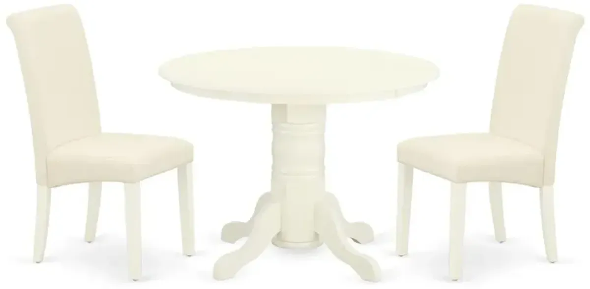 Dining Room Set Linen White, SHBA3-WHI-01