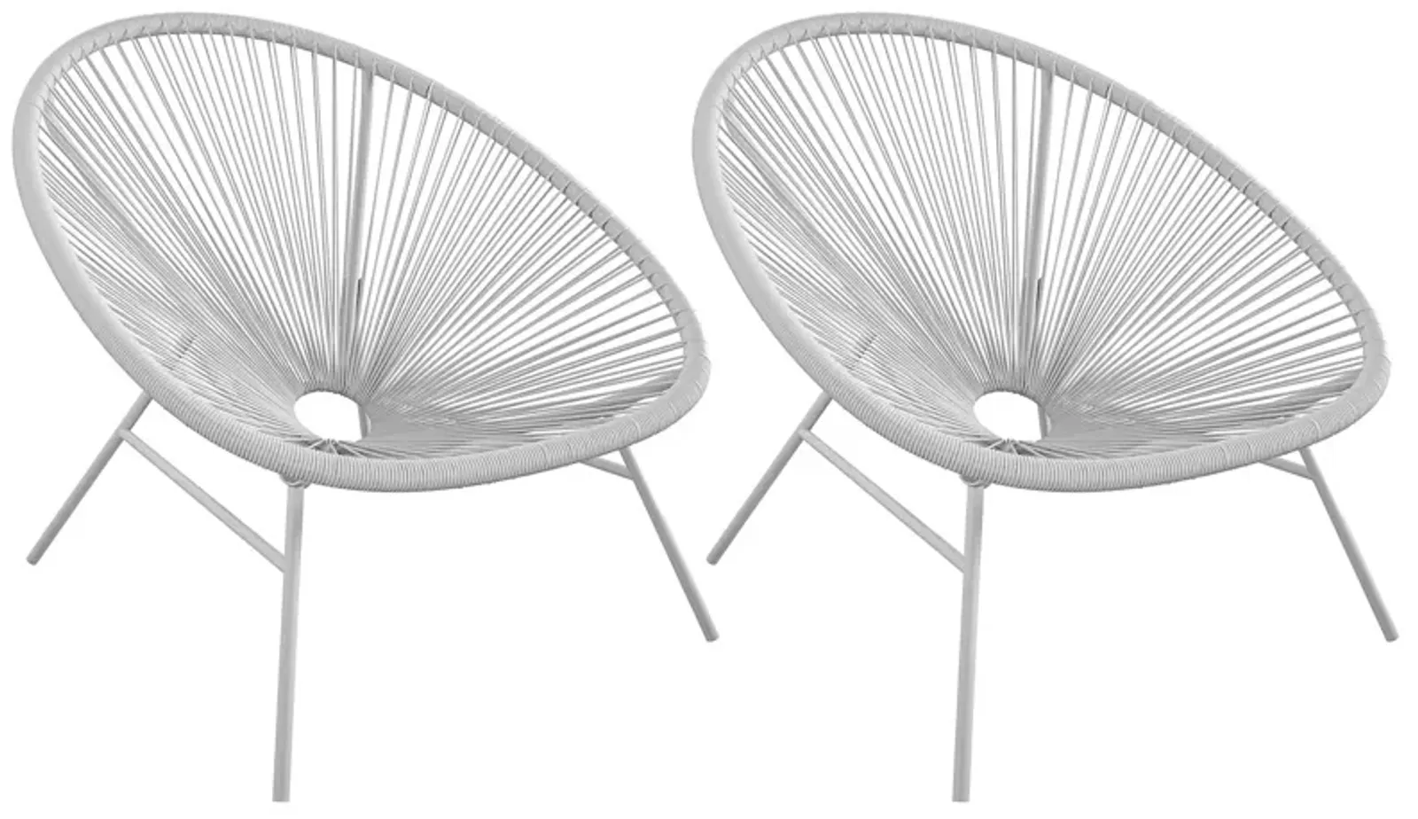 CosmoLiving by Cosmopolitan Avo Indoor/Outdoor Set of 2 XL Lounge Chairs