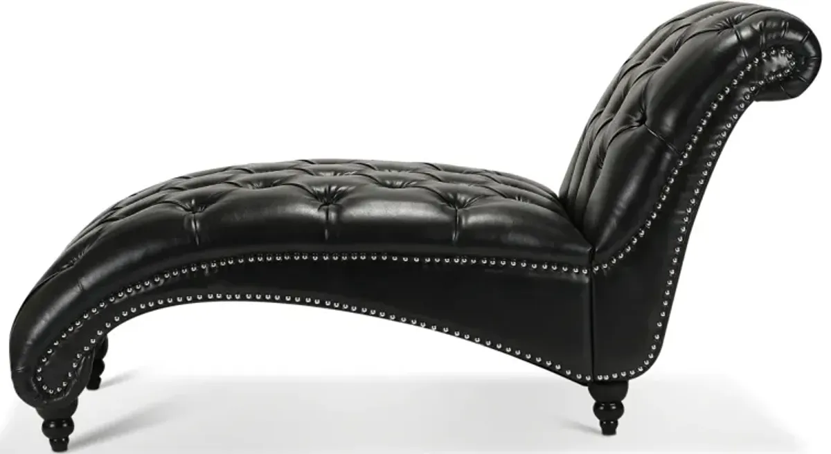 Tufted Armless Chaise Lounge