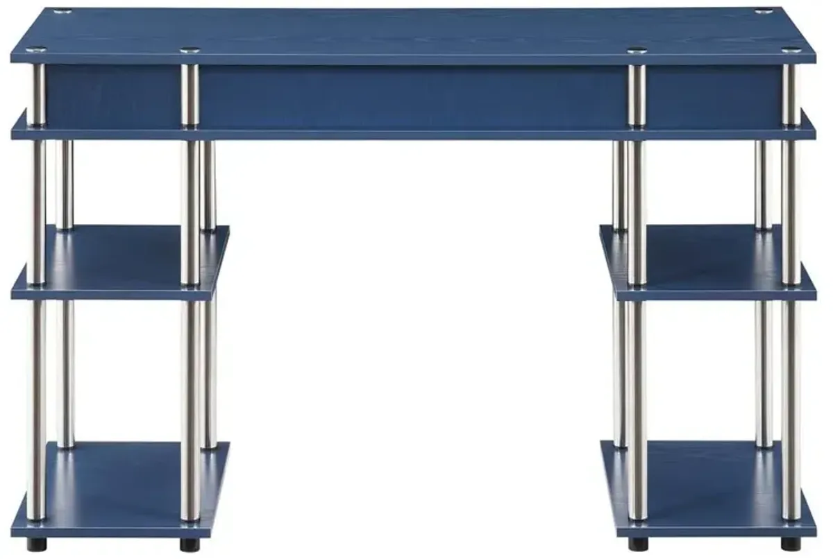 Convenience Concepts Designs2Go No Tools Student Desk, Cobalt Blue