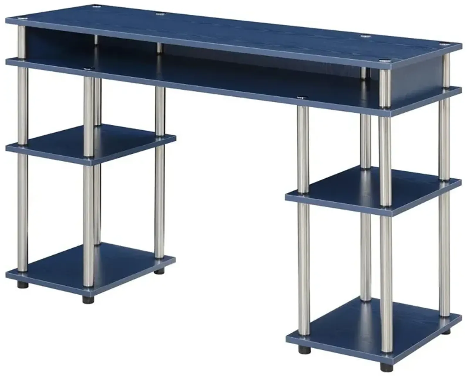 Convenience Concepts Designs2Go No Tools Student Desk, Cobalt Blue