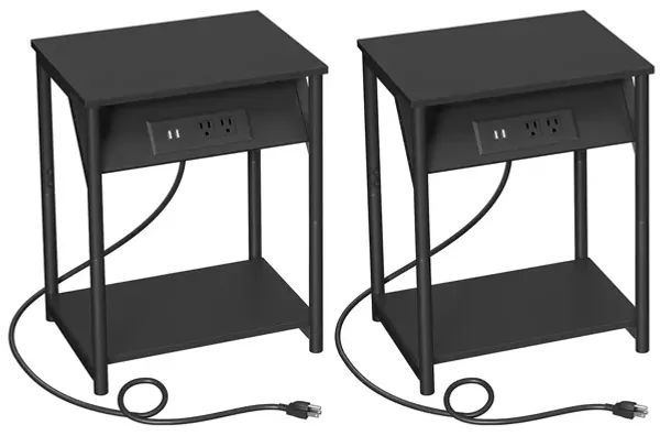 Hivvago Set of 2 Plug-in Series Side Table