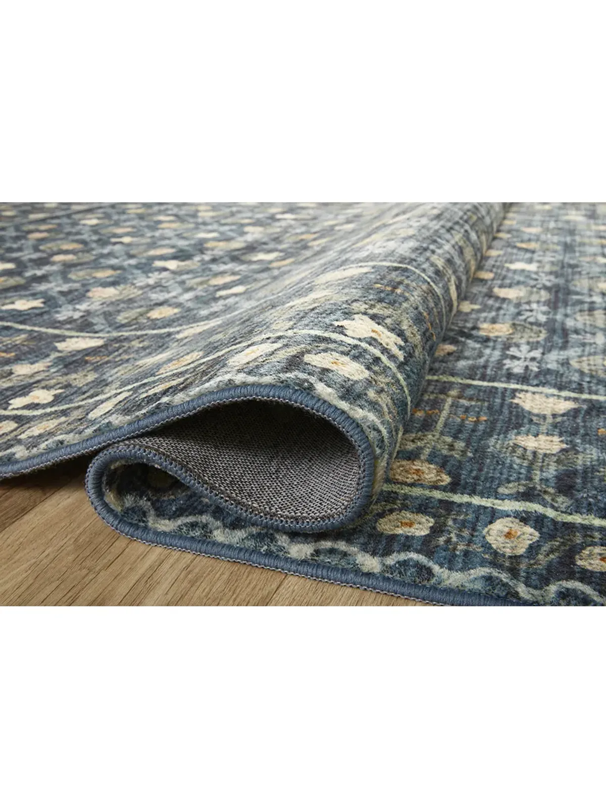 Eden Lattice Indigo 2'6" x 11'6" Runner Rug