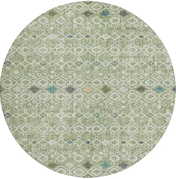 Portico PO4 Aloe 8' Round Rug
