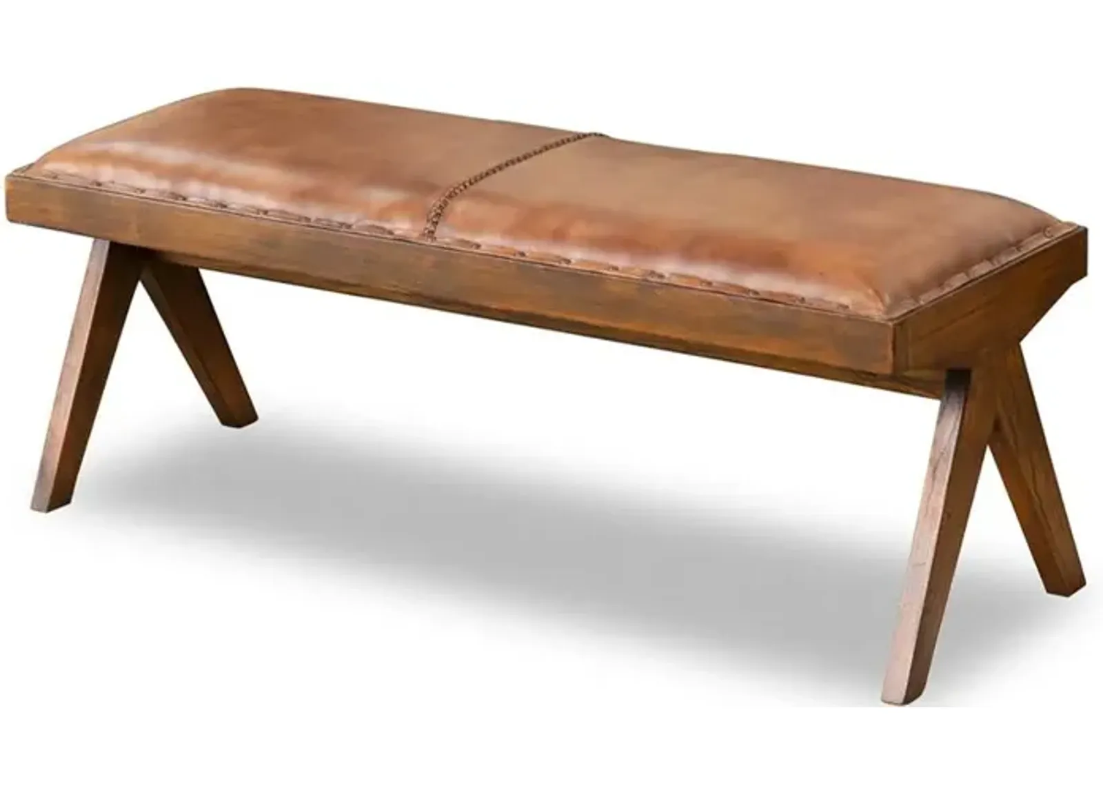 Ashcroft Furniture Co Chad Leather Bench