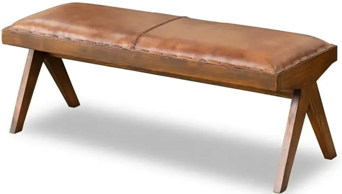 Ashcroft Furniture Co Chad Leather Bench