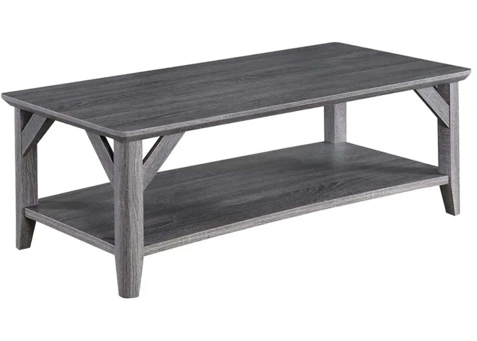 Convience Concept, Inc. Winston Coffee Table with Shelf, Gray