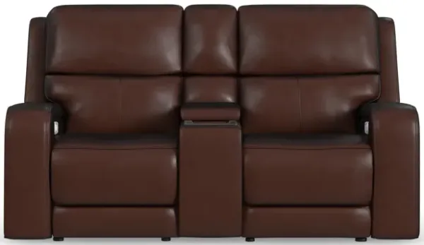 Oasis Truffle Power Reclining Loveseat