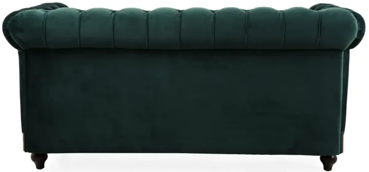 Merax Chesterfield Velvet Loveseat Sofa