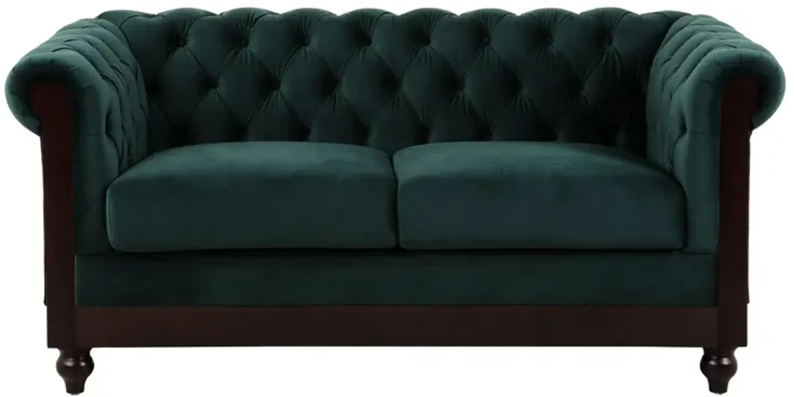 Merax Chesterfield Velvet Loveseat Sofa