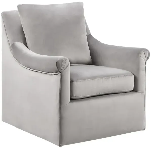Gracie Mills Miriam Upholstered Swivel Accent Chair