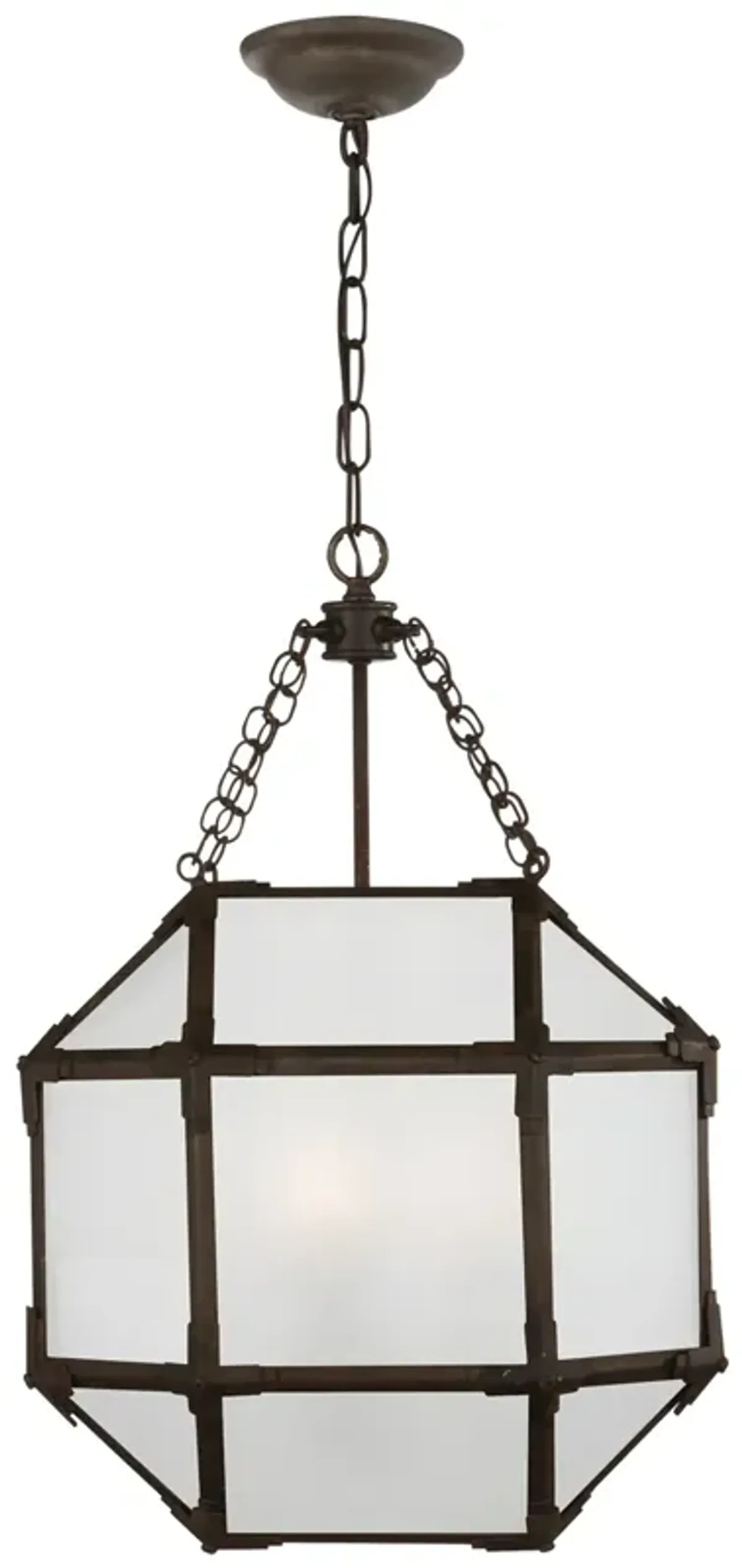 Morris Small Lantern with Frosted Glass