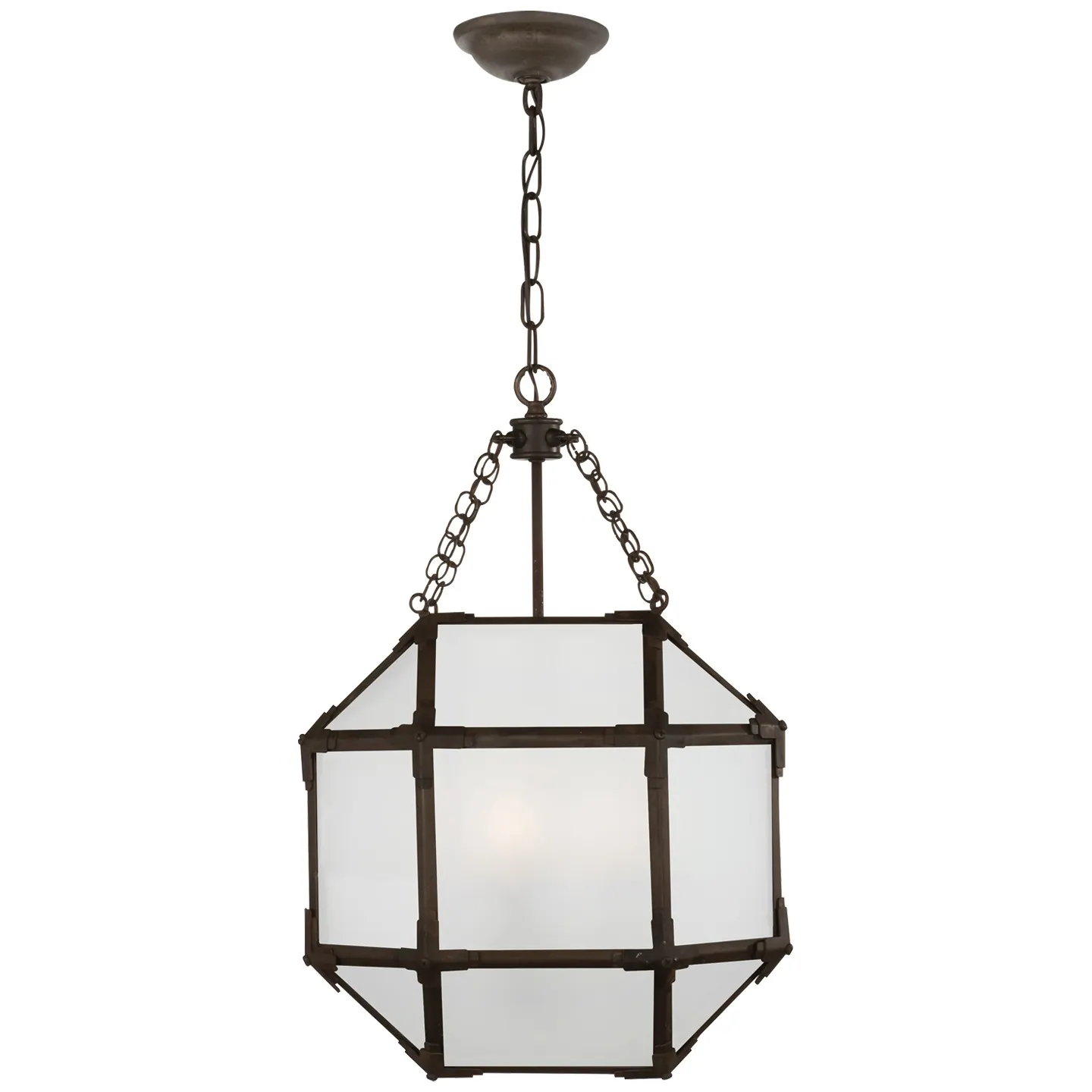 Morris Small Lantern with Frosted Glass