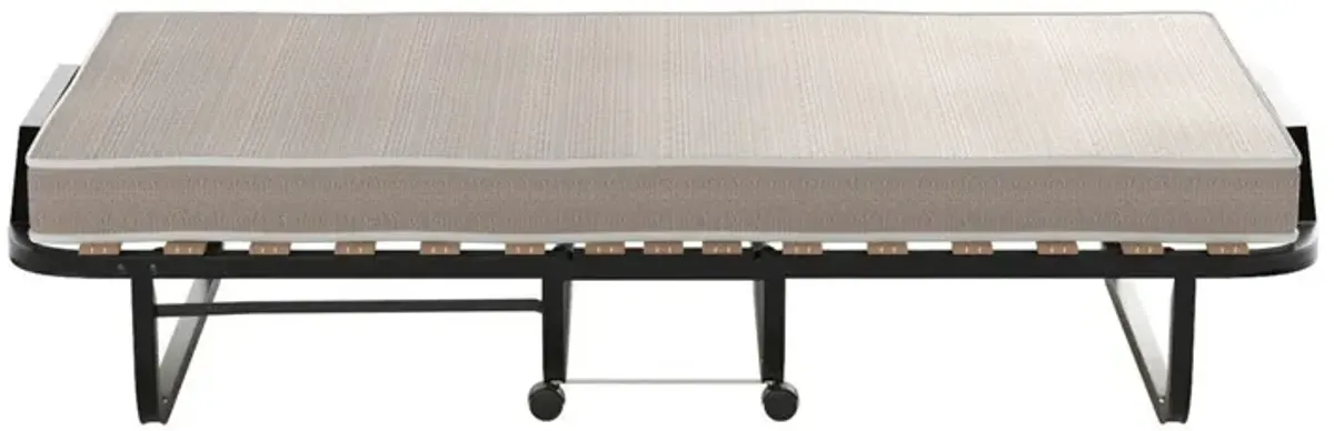 Hivvago Rollaway Bed with Casters Wheels and Folding Memory Foam Mattress