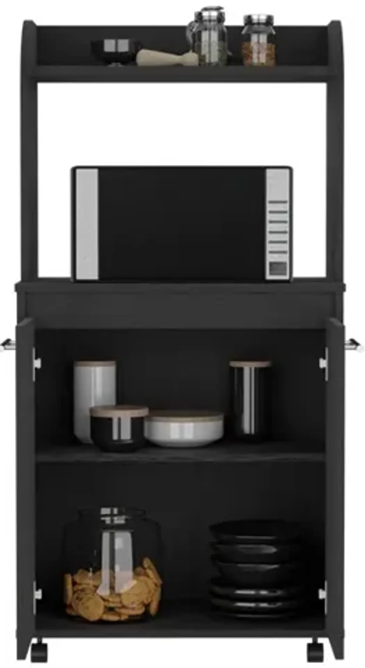 Kitchen Cart Totti, Kitchen, Black