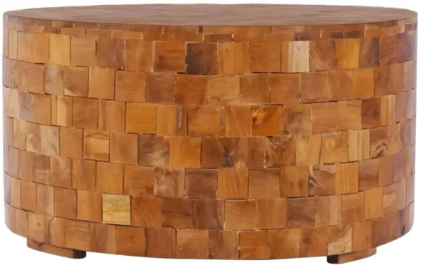 vidaXL Coffee Table 23.6"x23.6"x13.8" Solid Teak Wood