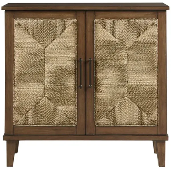 Seagate Handcrafted Seagrass 2-Door Accent Chest