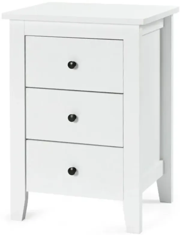 Hivvago Modern Bedside Cabinet with 3 Drawers for Living Room and Bedroom
