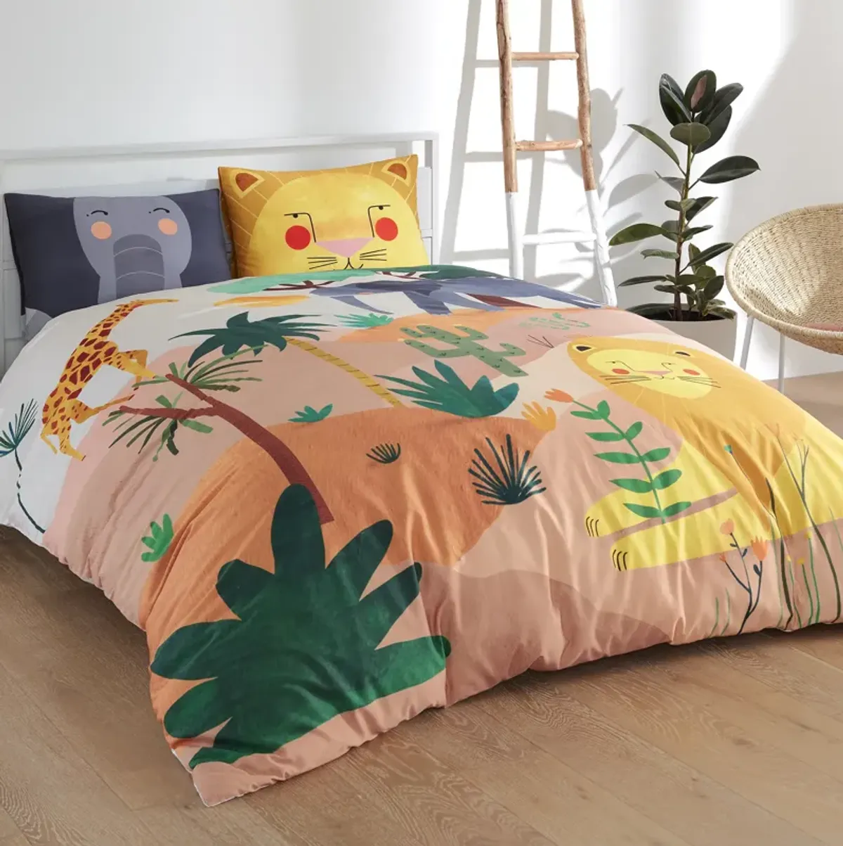 In the Savanna 100% Cotton Duvet & Pillowcase Set - Full/Queen