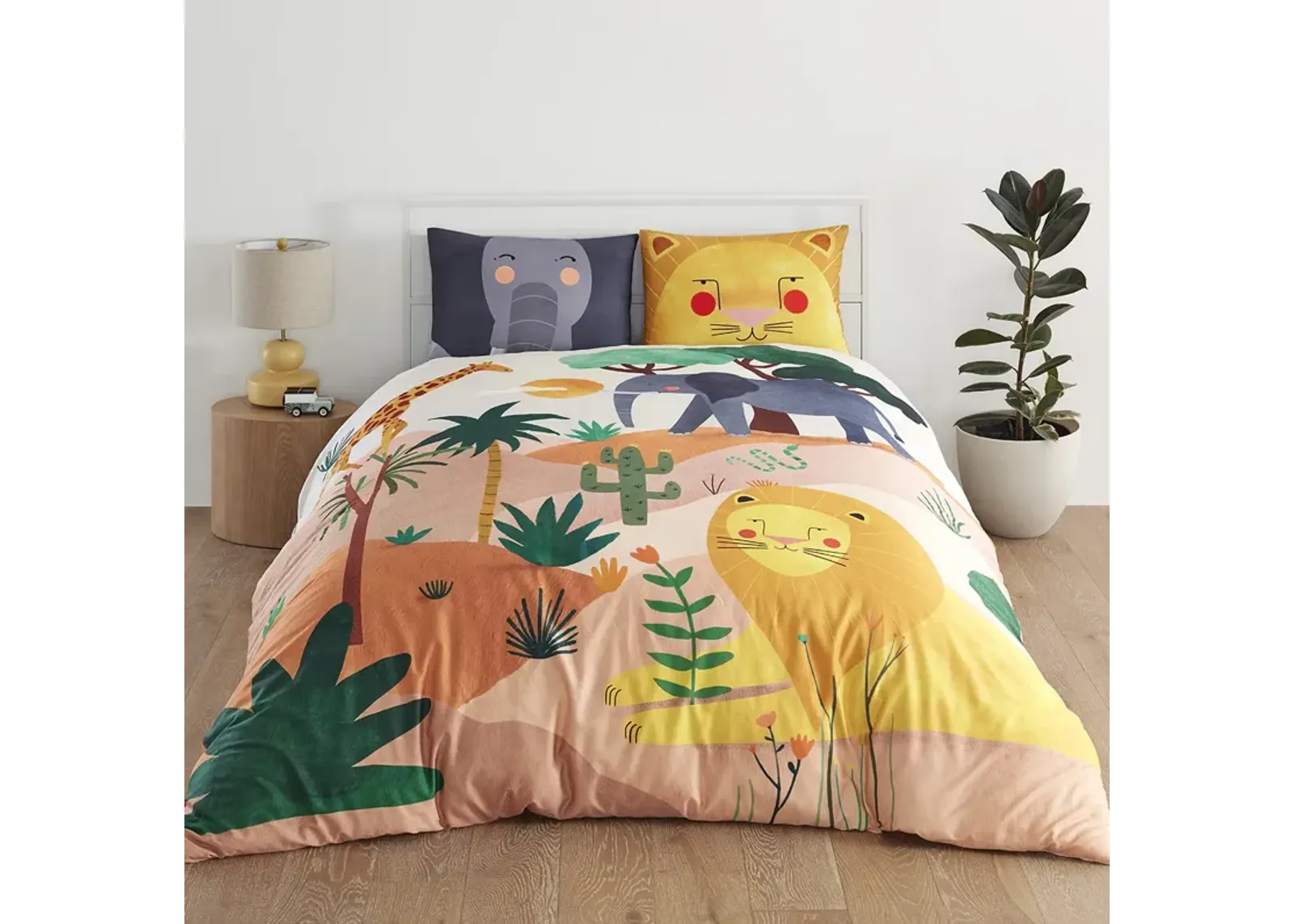 In the Savanna 100% Cotton Duvet & Pillowcase Set - Full/Queen