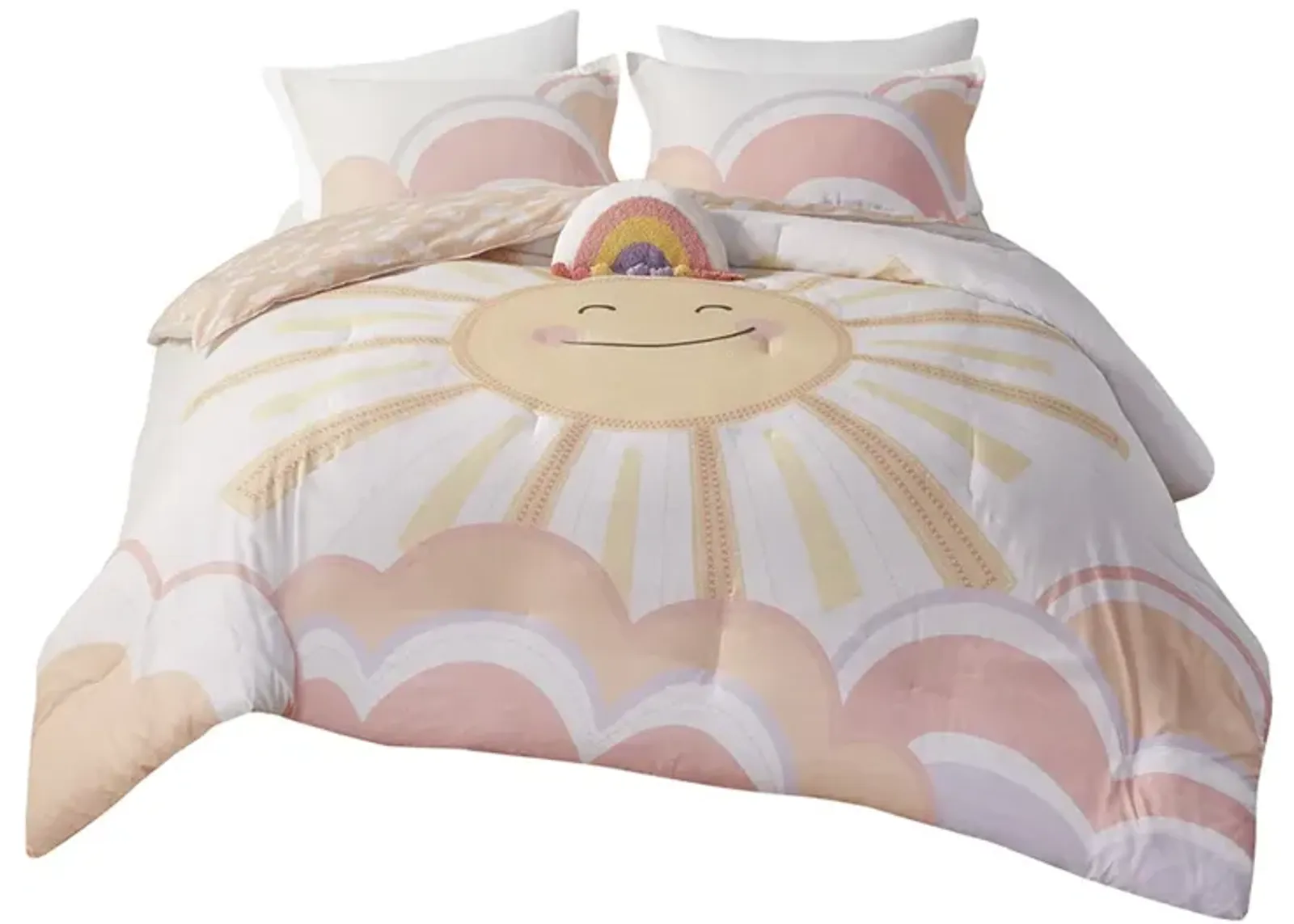 Gracie Mills Singleton Sunny Smiles Reversible Comforter Set