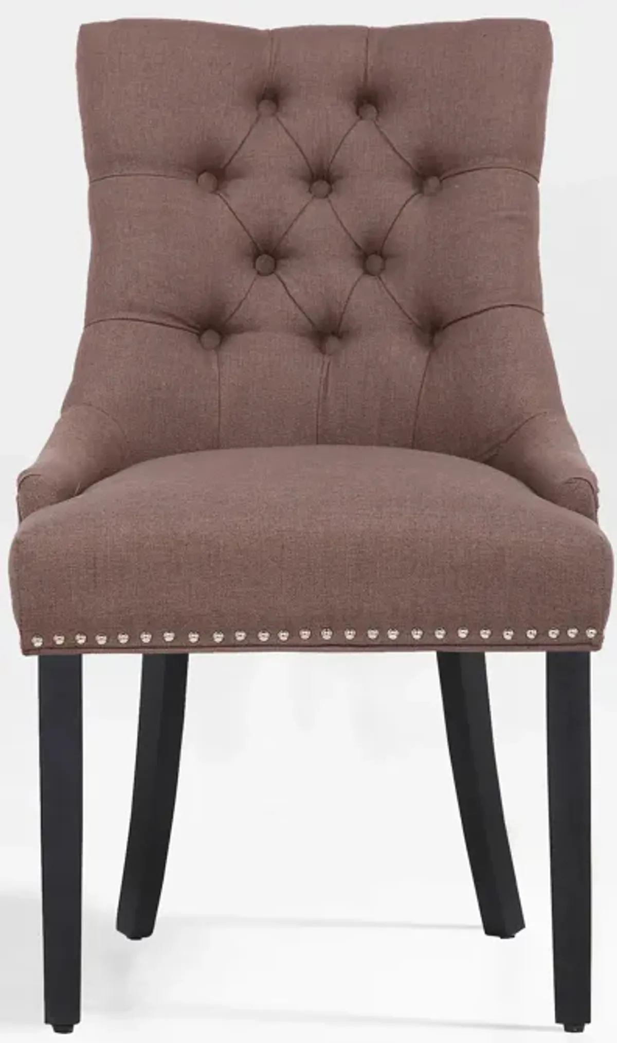 WestinTrends Upholstered Wingback Button Tufted Dining Chair