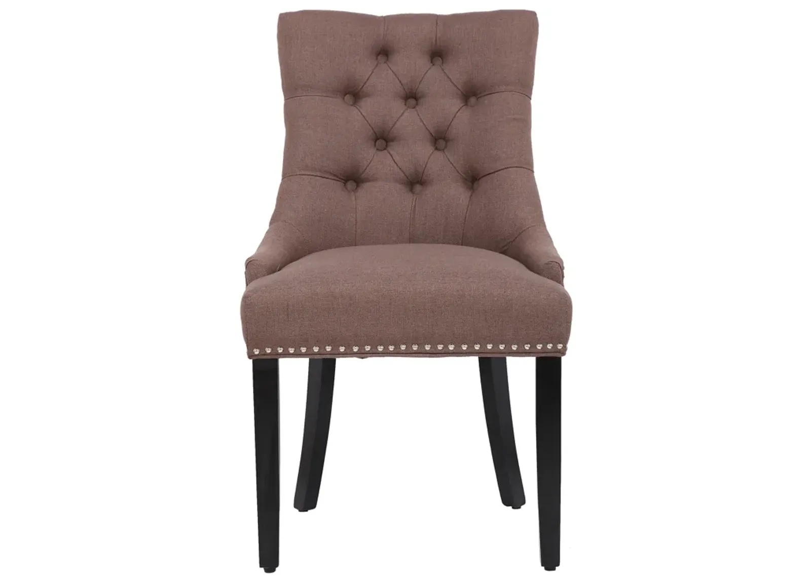 WestinTrends Upholstered Wingback Button Tufted Dining Chair