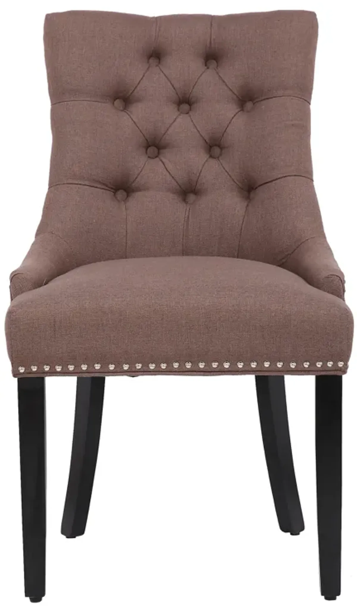 WestinTrends Upholstered Wingback Button Tufted Dining Chair