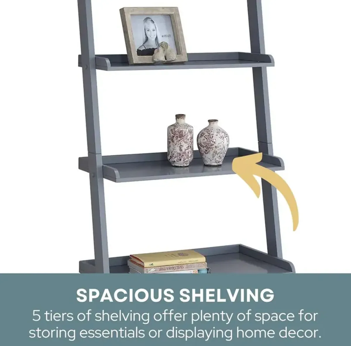 Convience Concept, Inc. American Heritage Bookshelf Ladder